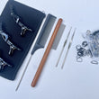 Load image into Gallery viewer, dreadlock, clips,combs and crochet hooks to make real dreads