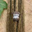Load image into Gallery viewer, brown mushroom bead on dreads