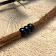 Load image into Gallery viewer, Obsidian dreadlock beads on dreadlock