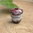 Load image into Gallery viewer, red earthy mushroom bead