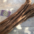 Load image into Gallery viewer, Brown Human Hair Dreadlock Extensions - made to order