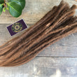 Load image into Gallery viewer, Brown Human Hair Dreadlock Extensions - made to order
