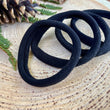 Load image into Gallery viewer, Black Stretchy Dread Elastics / Hair Tie Pack of 4