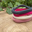 Load image into Gallery viewer, pink, grey, cream hair elastics