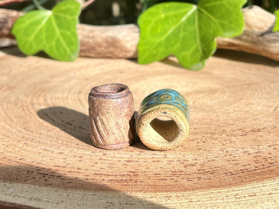 Dread beads with pattern