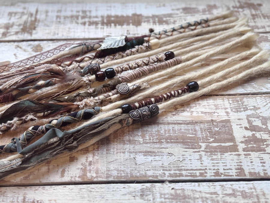 nordic, viking dreadlock set