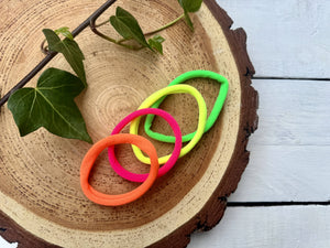 Neon stretchy hair bands for dreadlocks