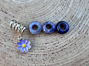 Flower dreadlock bead