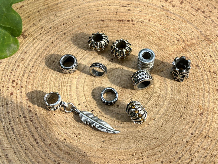 stainless steel dreadlock beads