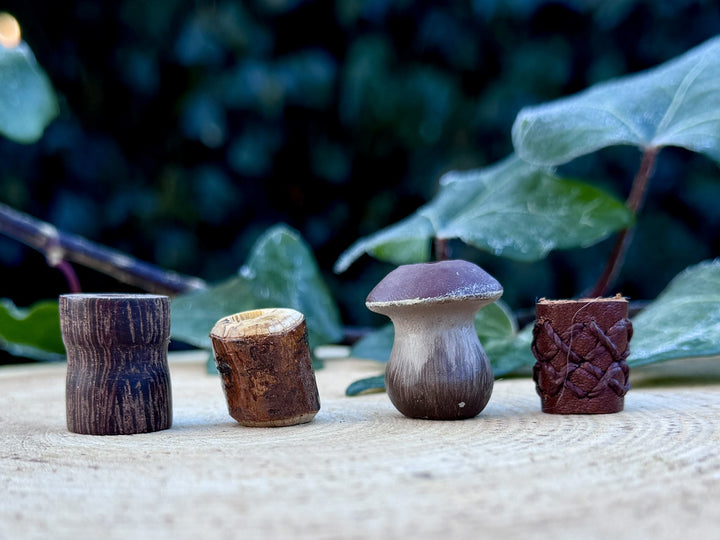 mushroom dreadlock bead set