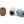Load image into Gallery viewer, Teal, Soft White and Brown Ceramic Dreadlock Beads. 7mm Hole Size.
