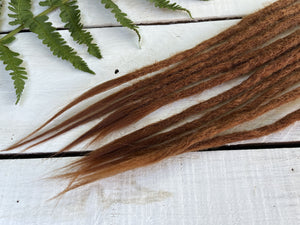 Ginger synthetic dreadlocks loose ends